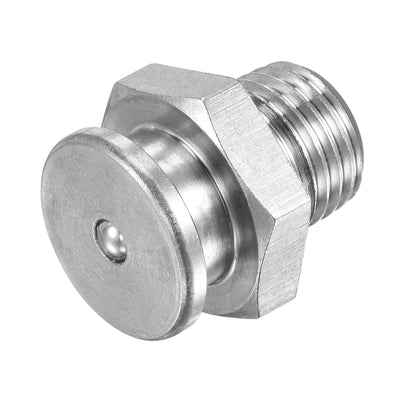 Harfington Push Button Grease Oil Cup M12x1.25 Male Thread 304 Stainless Steel Ball Oiler