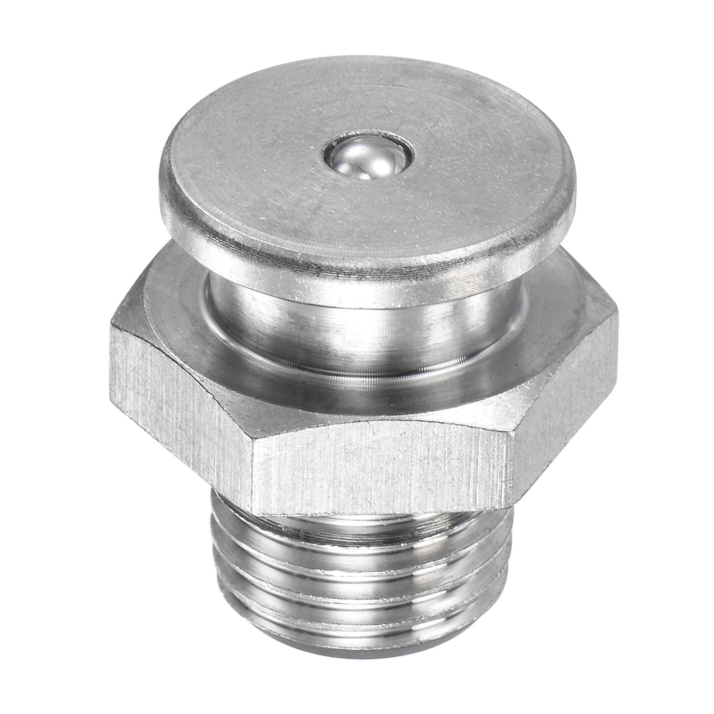 Harfington Push Button Grease Oil Cup M12x1.25 Male Thread 304 Stainless Steel Ball Oiler