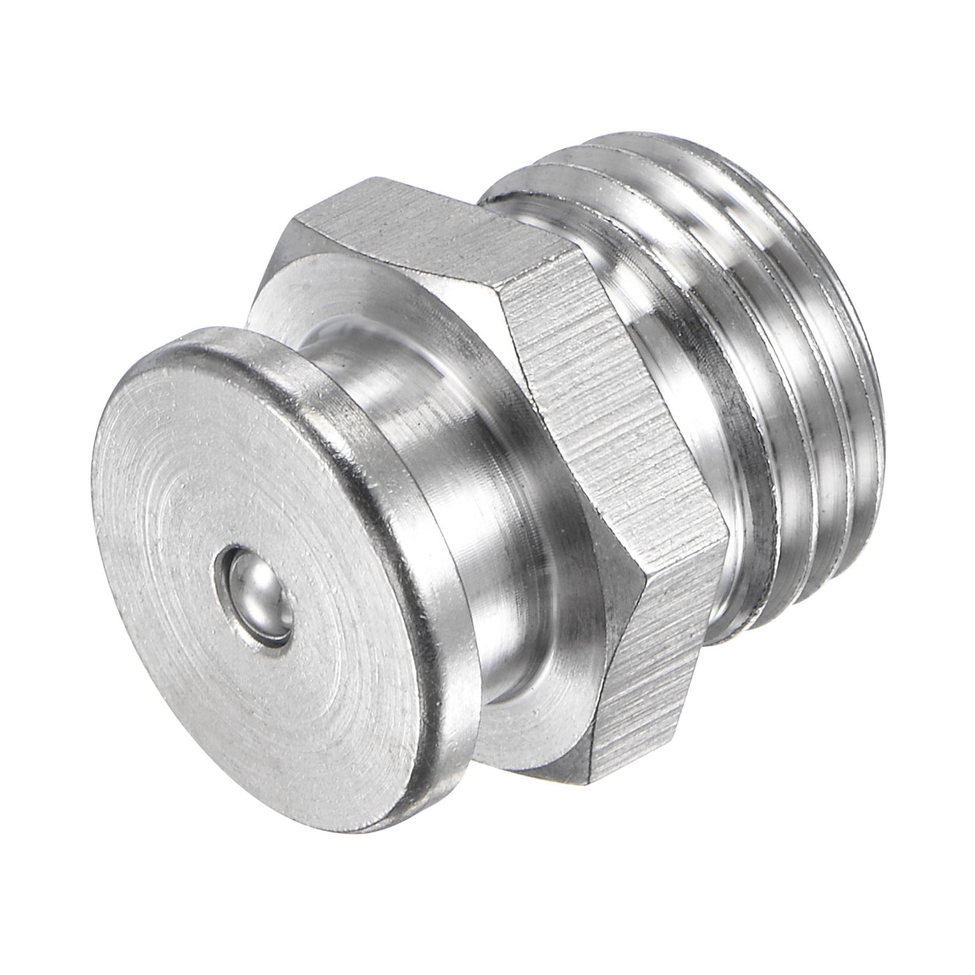 Harfington Push Button Grease Oil Cup M16x1.5 Male Thread 304 Stainless Steel Ball Oiler