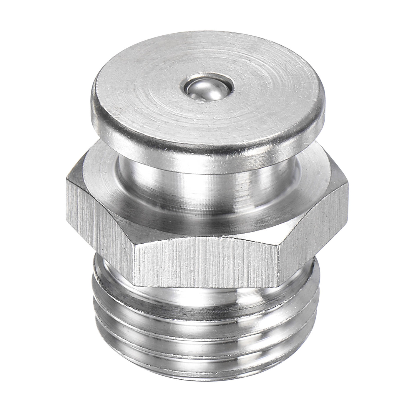 Harfington Push Button Grease Oil Cup M16x1.5 Male Thread 304 Stainless Steel Ball Oiler