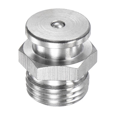 Harfington Push Button Grease Oil Cup M16x1.5 Male Thread 304 Stainless Steel Ball Oiler