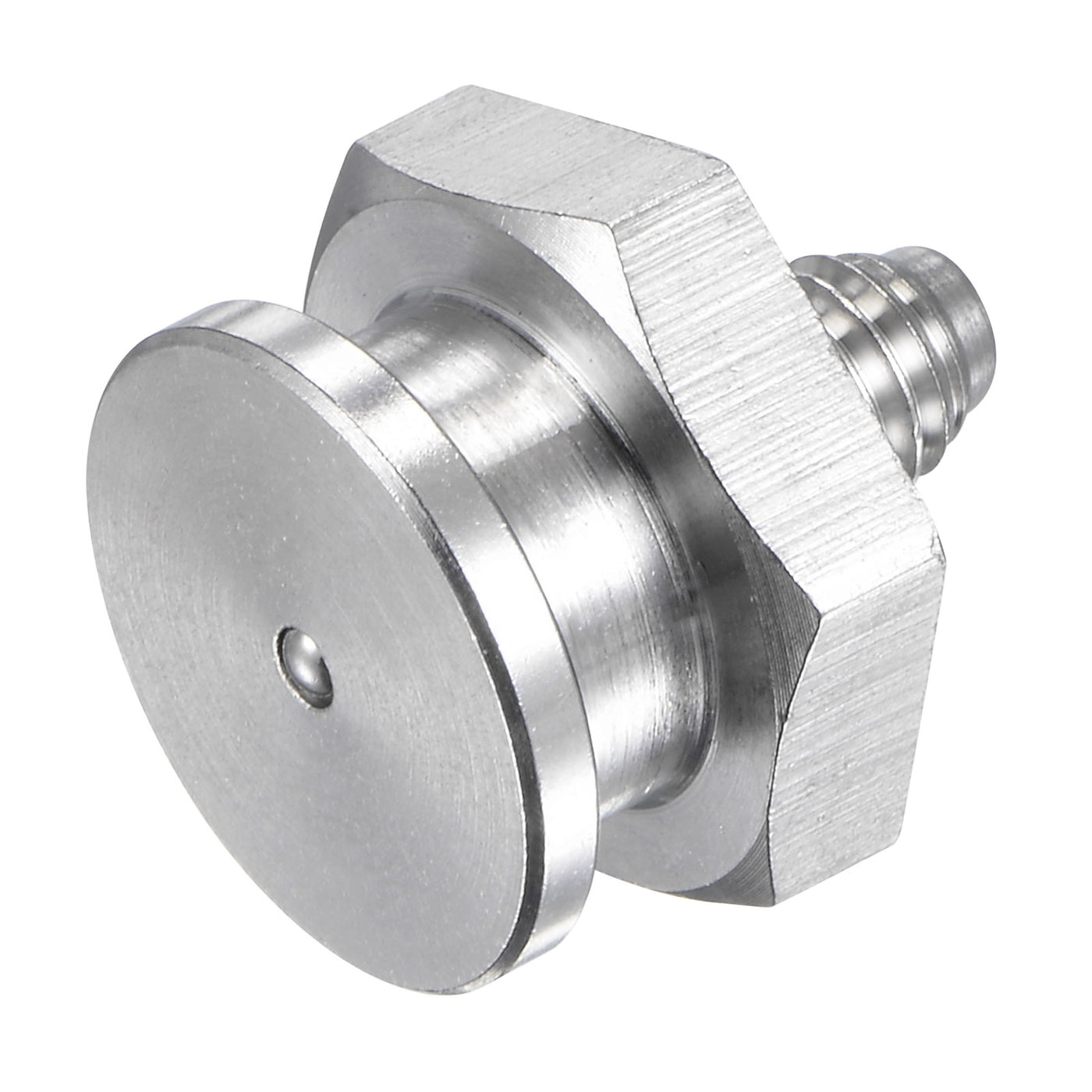 Harfington Push Button Grease Oil Cup M6x1 Male Thread 304 Stainless Steel Ball Oiler