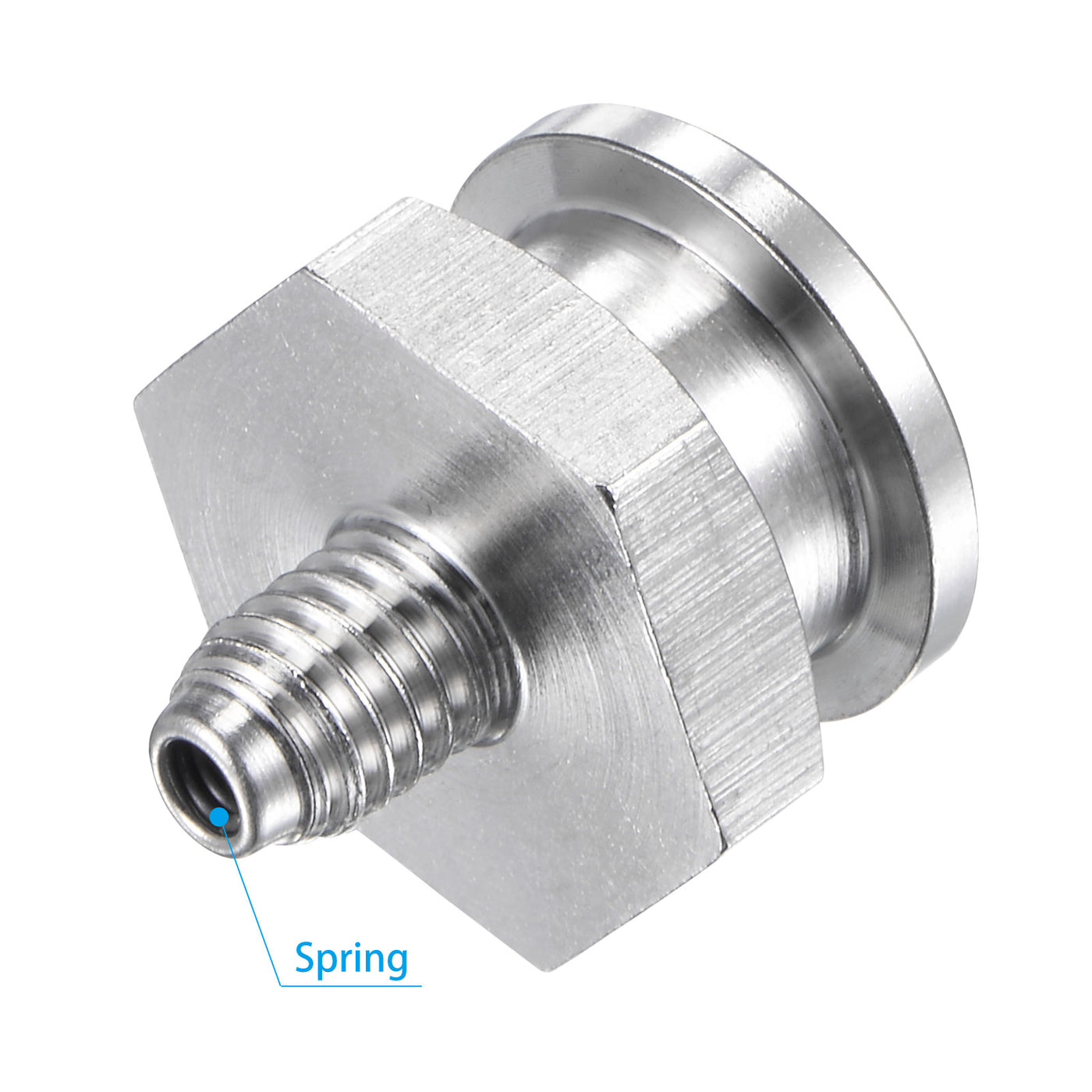 Harfington Push Button Grease Oil Cup M6x1 Male Thread 304 Stainless Steel Ball Oiler