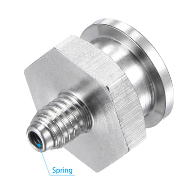 Harfington Push Button Grease Oil Cup M6x1 Male Thread 304 Stainless Steel Ball Oiler