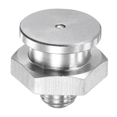 Harfington Push Button Grease Oil Cup M8x1 Male Thread 304 Stainless Steel Ball Oiler