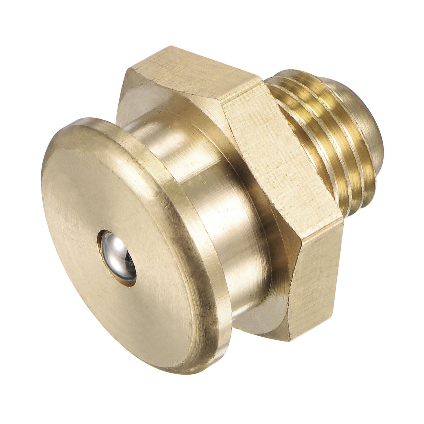 Harfington Brass Push Button Grease Oil Cup 1/4-19G Male Thread for Lubrication System