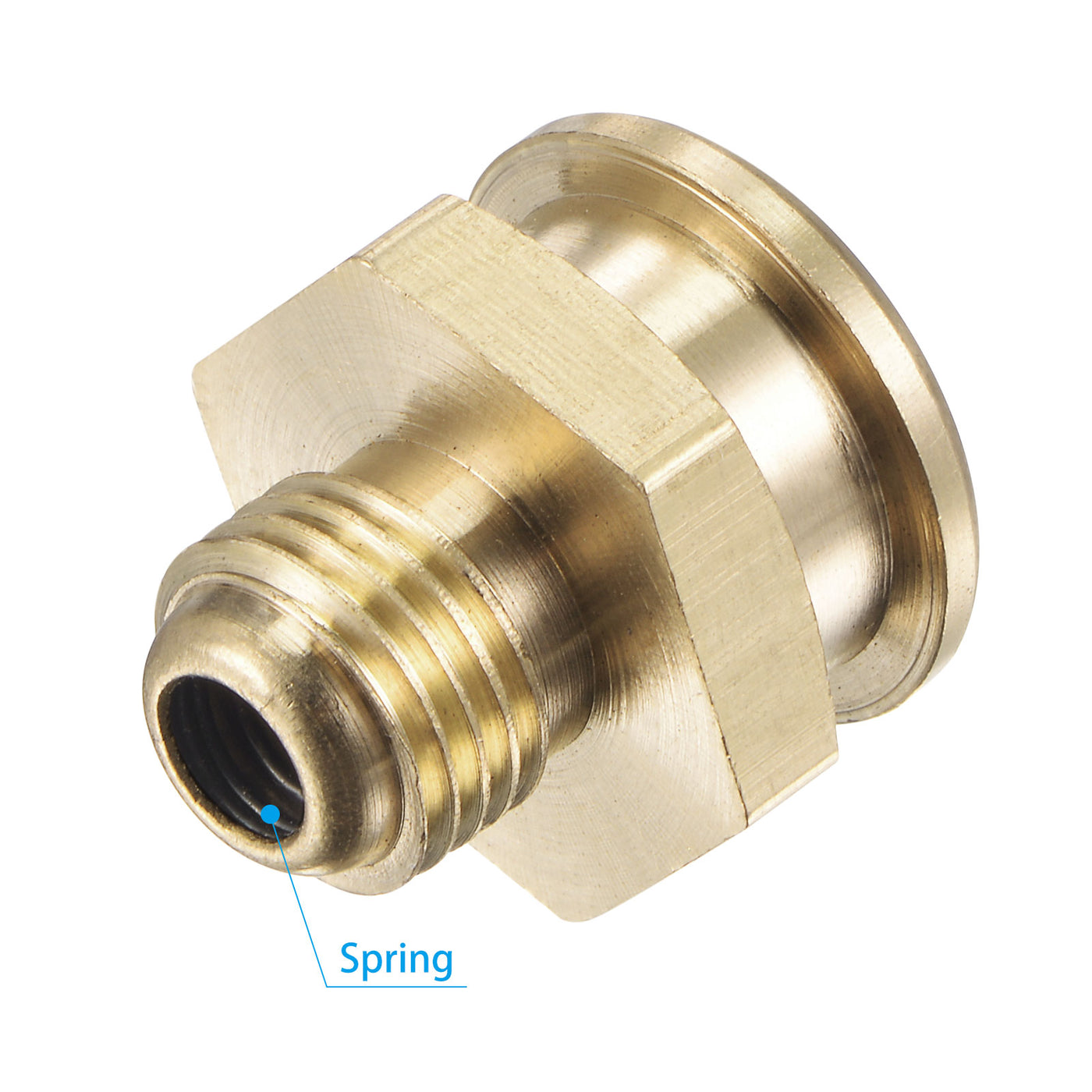 Harfington Brass Push Button Grease Oil Cup 1/4-19G Male Thread for Lubrication System