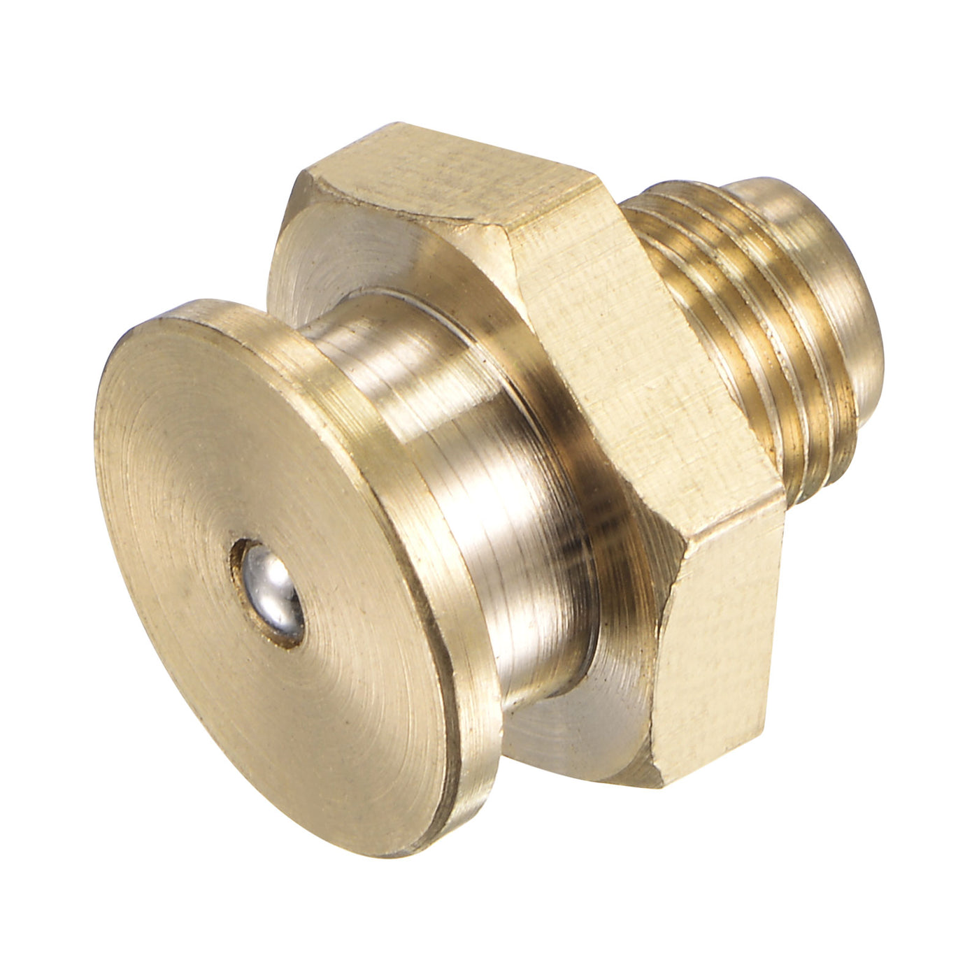Harfington Brass Push Button Grease Oil Cup 1/8-28G Male Thread for Lubrication System