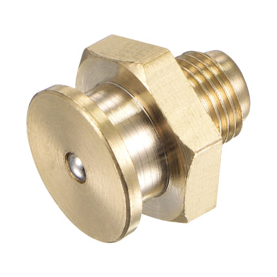 Harfington Brass Push Button Grease Oil Cup 1/8-28G Male Thread for Lubrication System