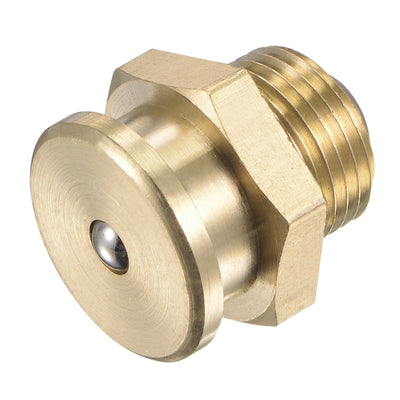 Harfington Brass Push Button Grease Oil Cup 3/8-19G Male Thread for Lubrication System