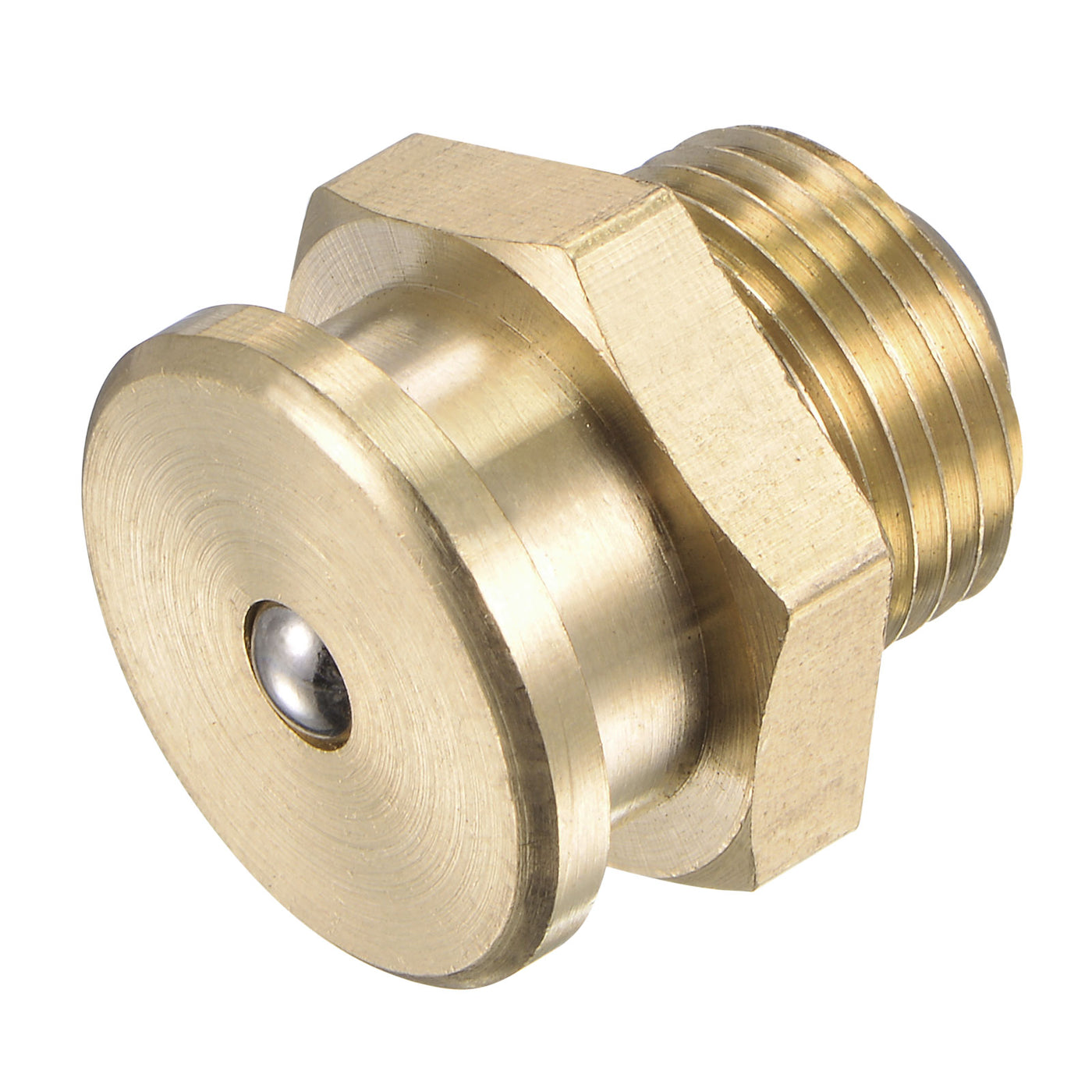 Harfington Brass Push Button Grease Oil Cup 3/8-19G Male Thread for Lubrication System