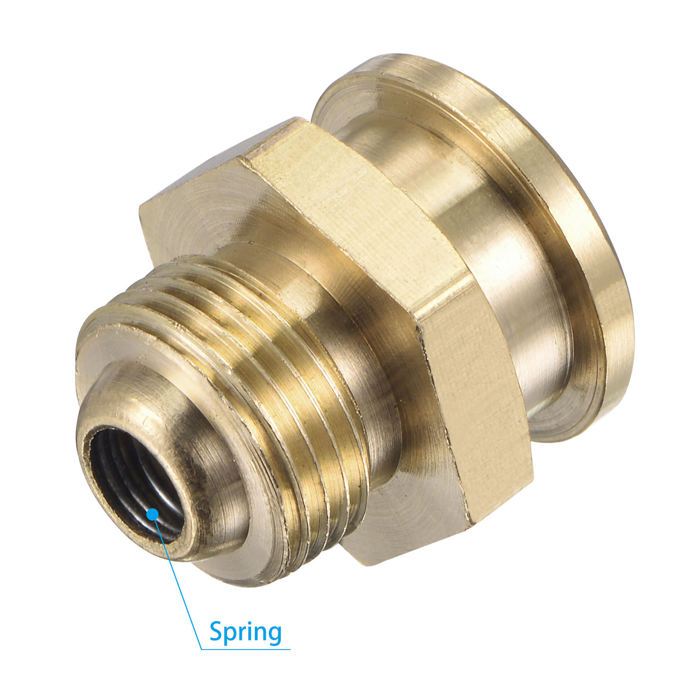 Harfington Brass Push Button Grease Oil Cup 3/8-19G Male Thread for Lubrication System