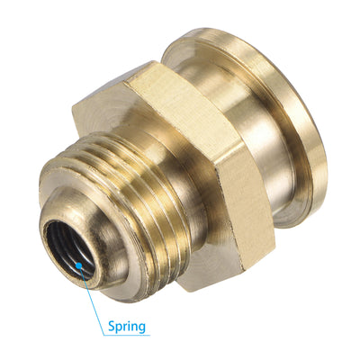 Harfington Brass Push Button Grease Oil Cup 3/8-19G Male Thread for Lubrication System