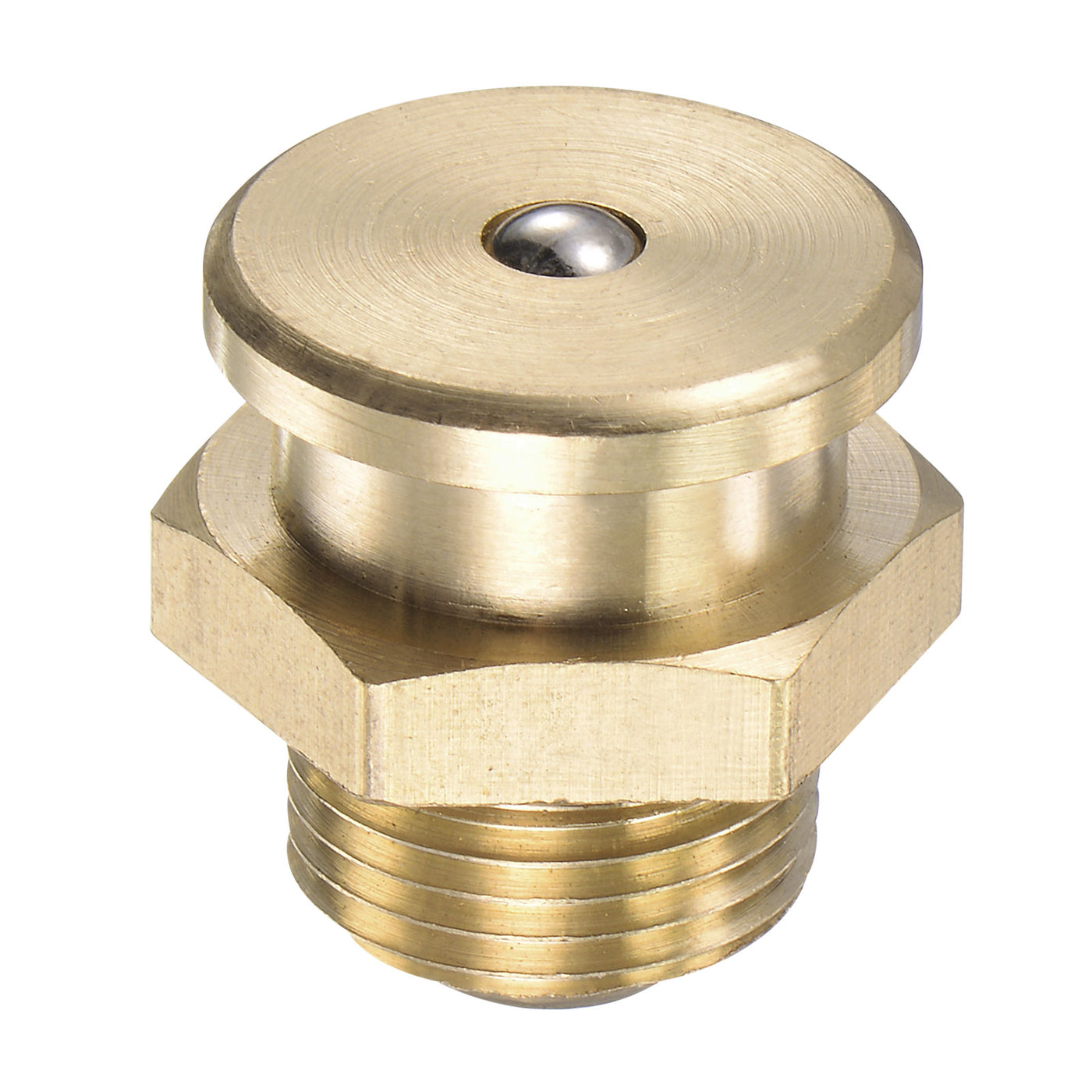 Harfington Brass Push Button Grease Oil Cup 3/8-19G Male Thread for Lubrication System