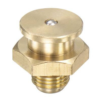 Harfington Brass Push Button Grease Oil Cup M10x1 Male Thread for Lubrication System
