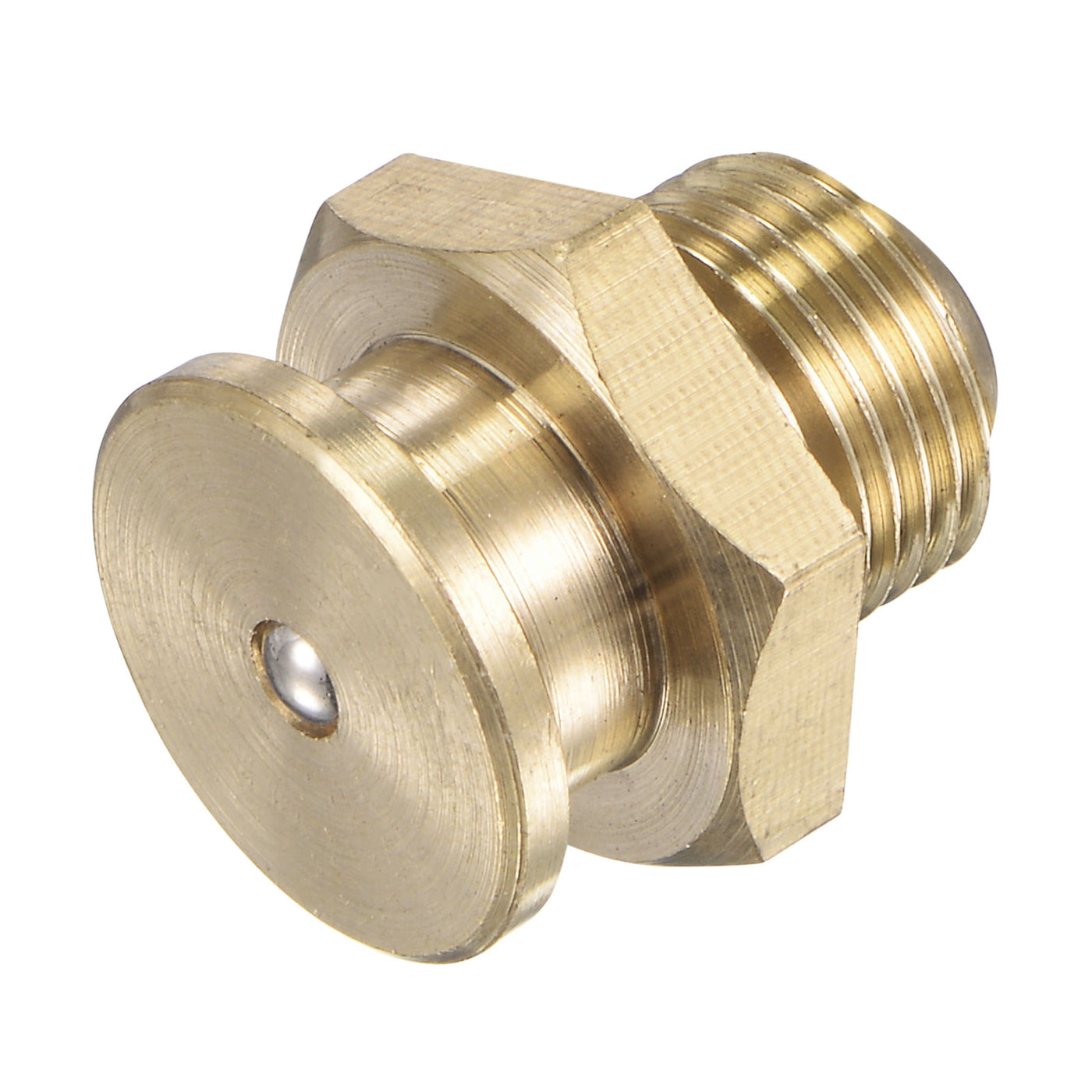 Harfington Brass Push Button Grease Oil Cup M12x1 Male Thread for Lubrication System