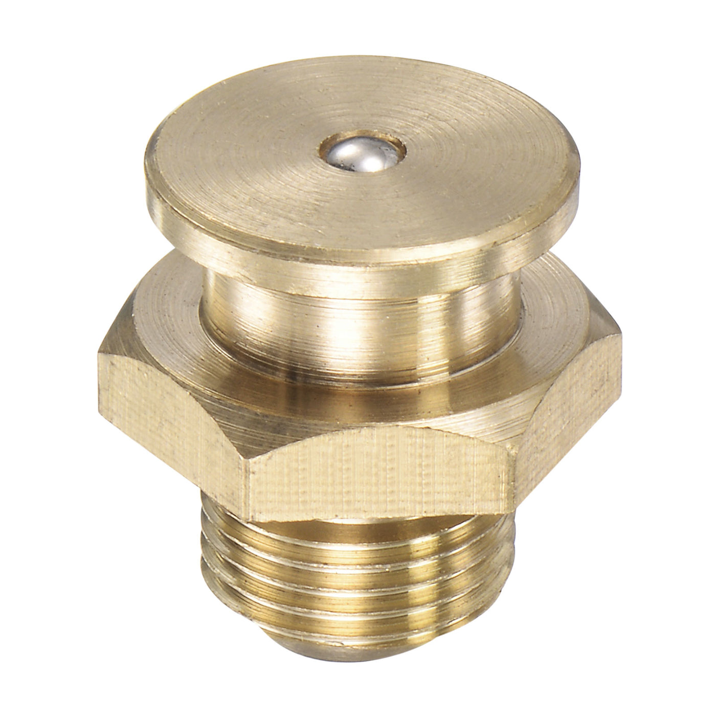 Harfington Brass Push Button Grease Oil Cup M12x1 Male Thread for Lubrication System