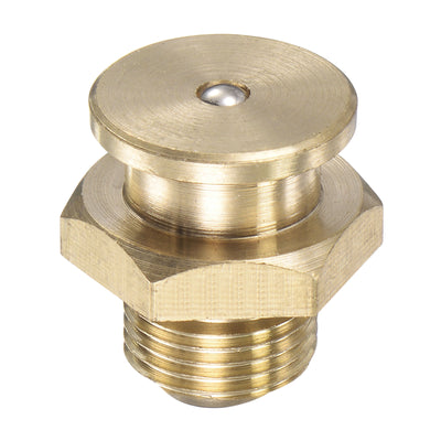 Harfington Brass Push Button Grease Oil Cup M12x1 Male Thread for Lubrication System