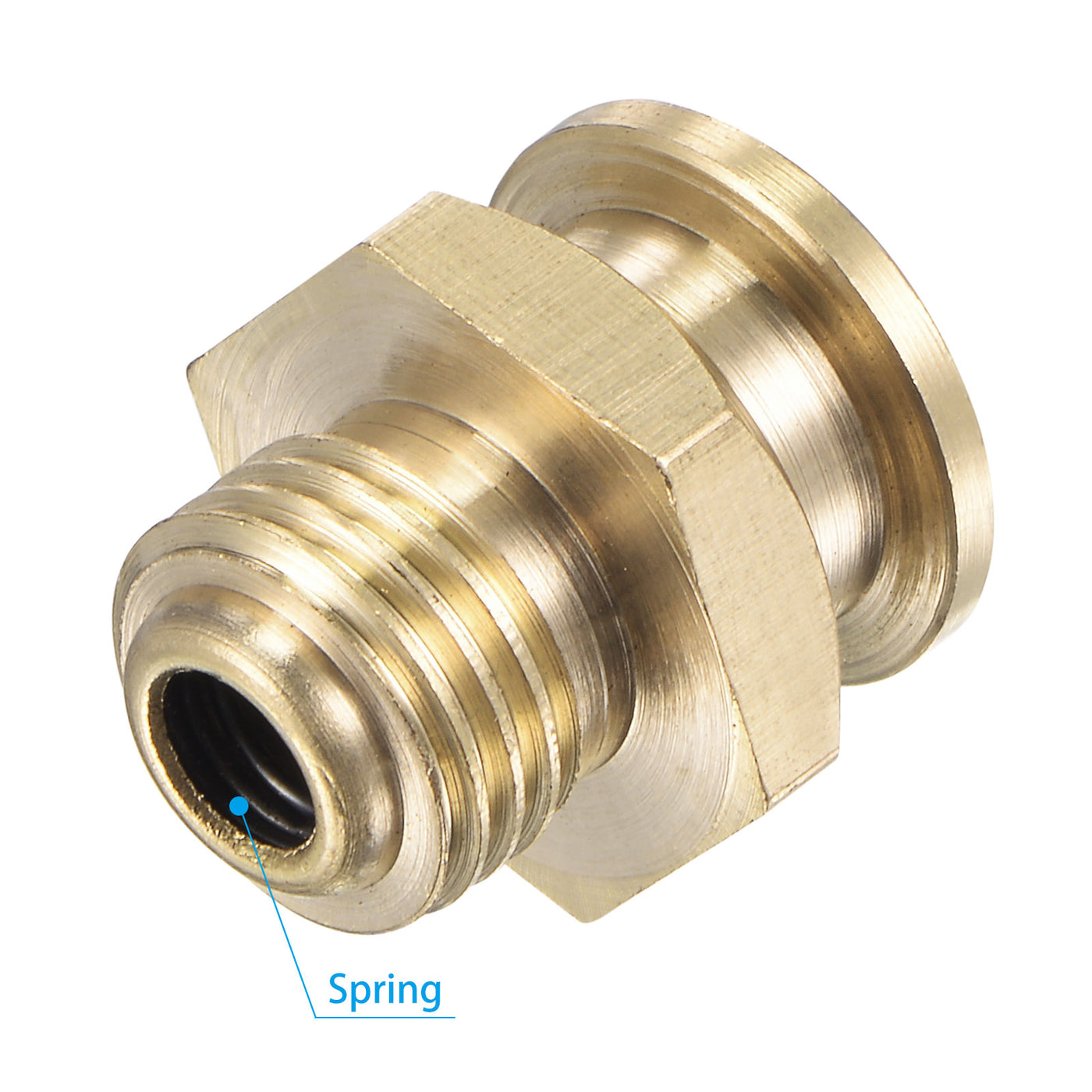 Harfington Brass Push Button Grease Oil Cup M12x1.25 Male Thread Ball Oiler