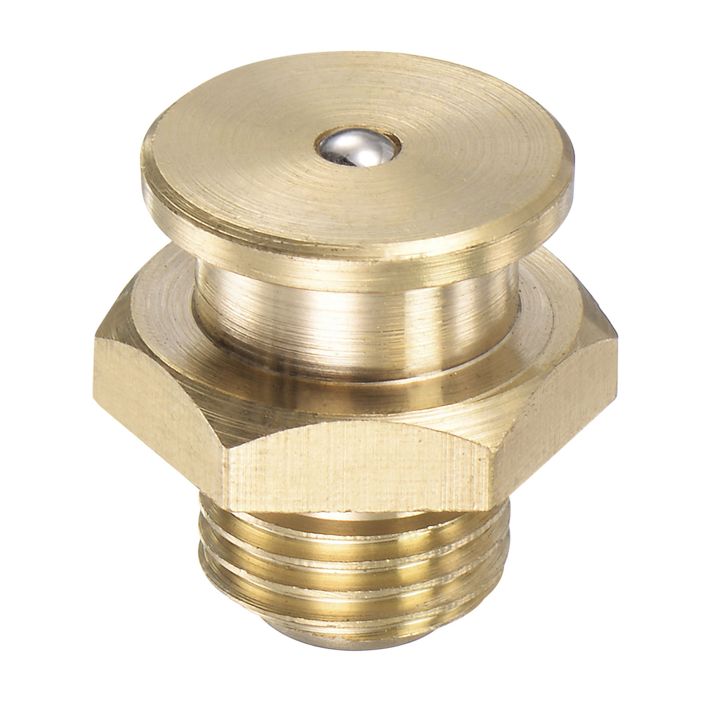 Harfington Brass Push Button Grease Oil Cup M12x1.25 Male Thread Ball Oiler