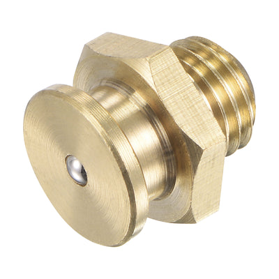 Harfington Brass Push Button Grease Oil Cup M12x1.5 Male Thread for Lubrication System