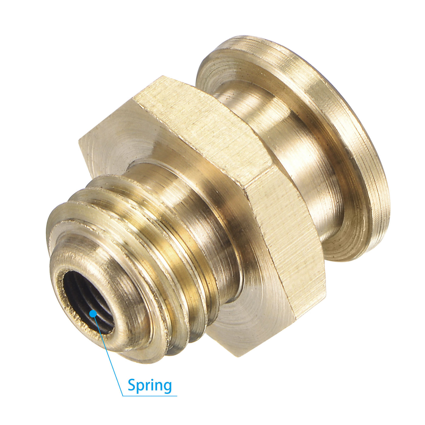 Harfington Brass Push Button Grease Oil Cup M12x1.5 Male Thread for Lubrication System