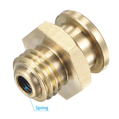 Harfington Brass Push Button Grease Oil Cup M12x1.5 Male Thread for Lubrication System