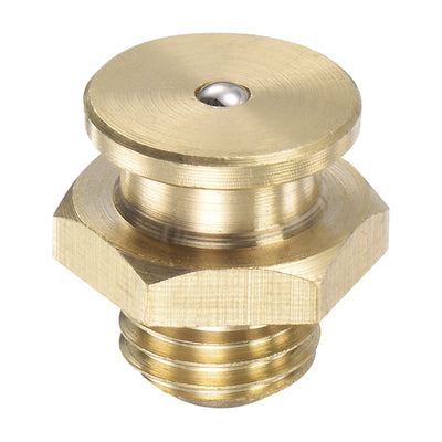 Harfington Brass Push Button Grease Oil Cup M12x1.5 Male Thread for Lubrication System
