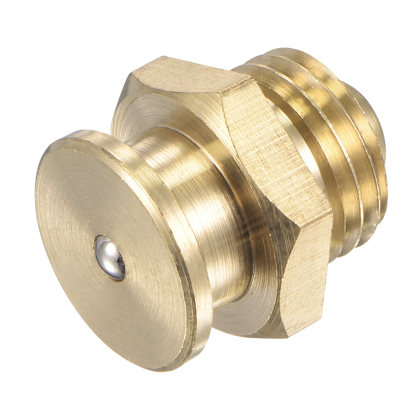 Harfington Brass Push Button Grease Oil Cup M14x1.5 Male Thread for Lubrication System