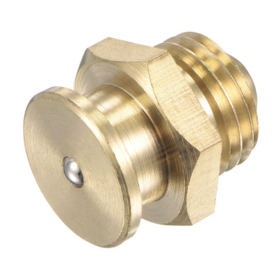 Harfington Brass Push Button Grease Oil Cup M14x1.5 Male Thread for Lubrication System