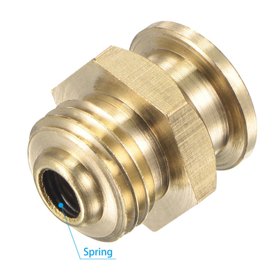 Harfington Brass Push Button Grease Oil Cup M14x1.5 Male Thread for Lubrication System