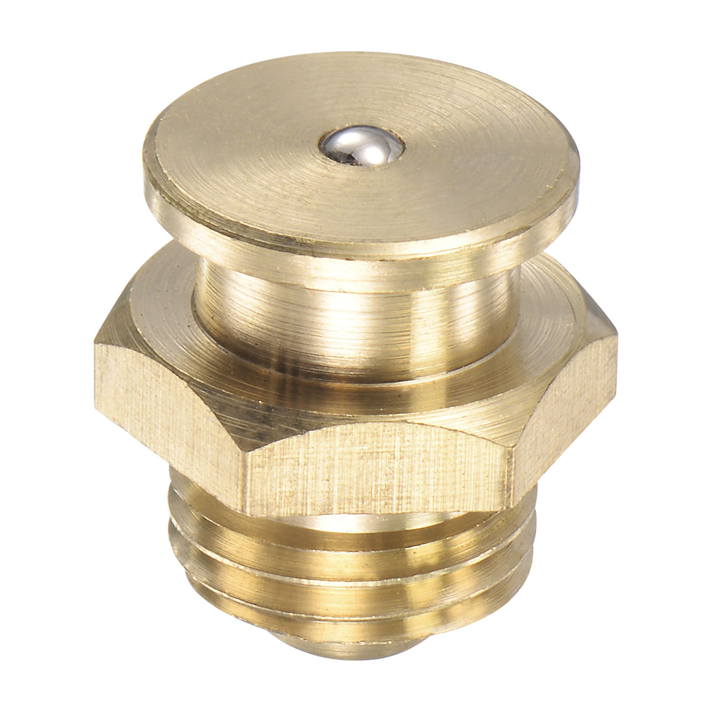 Harfington Brass Push Button Grease Oil Cup M14x1.5 Male Thread for Lubrication System