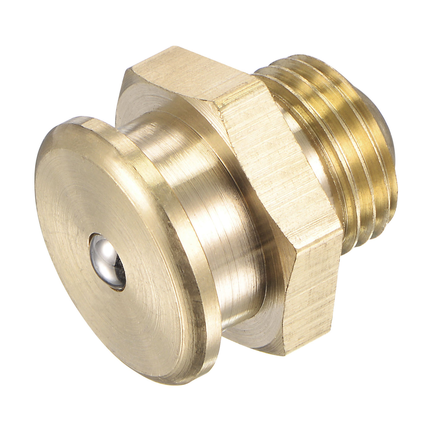 Harfington Brass Push Button Grease Oil Cup M16x1.5 Male Thread for Lubrication System
