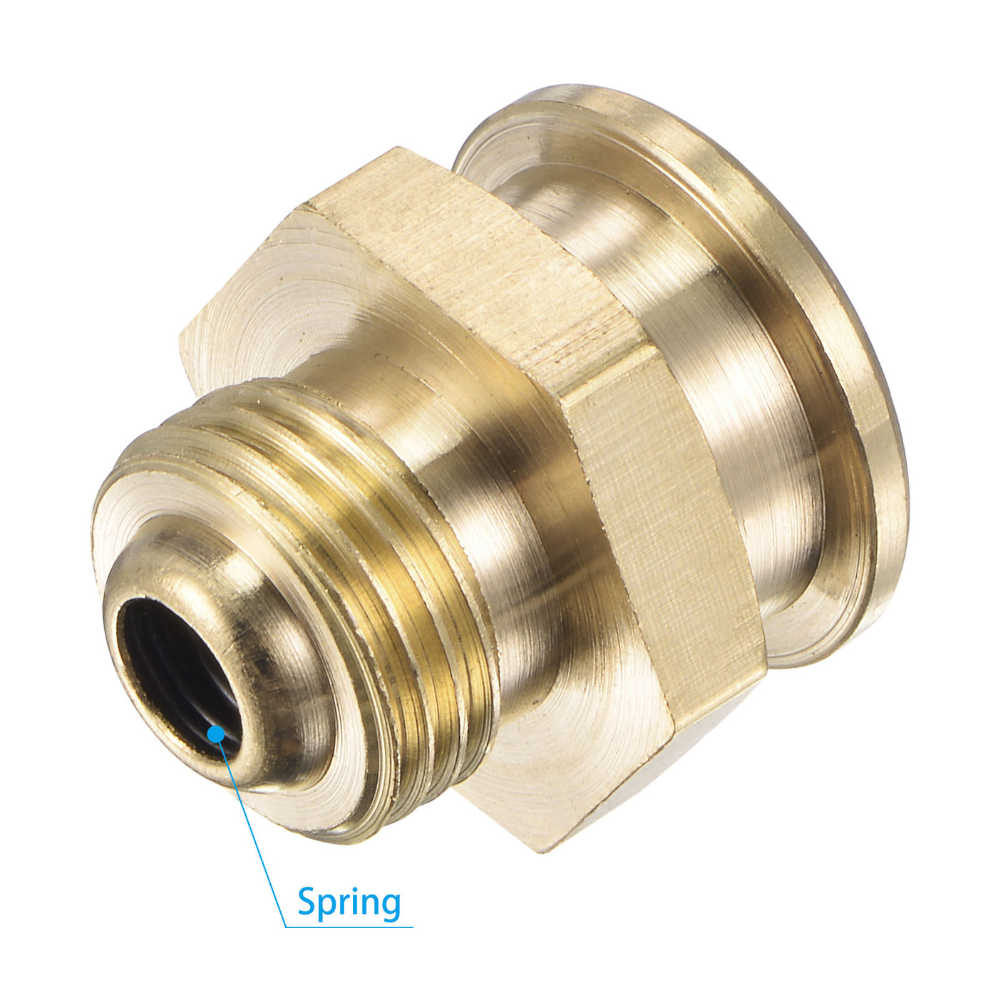 Harfington Brass Push Button Grease Oil Cup M16x1.5 Male Thread for Lubrication System