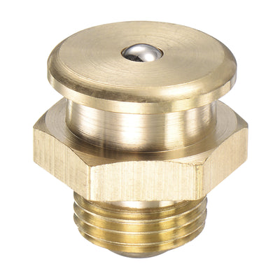 Harfington Brass Push Button Grease Oil Cup M16x1.5 Male Thread for Lubrication System