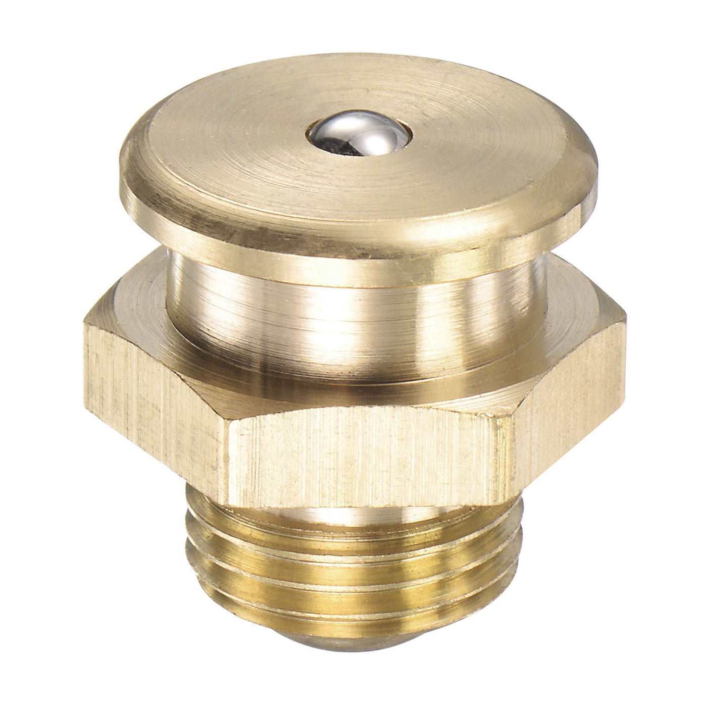Harfington Brass Push Button Grease Oil Cup M16x1.5 Male Thread for Lubrication System
