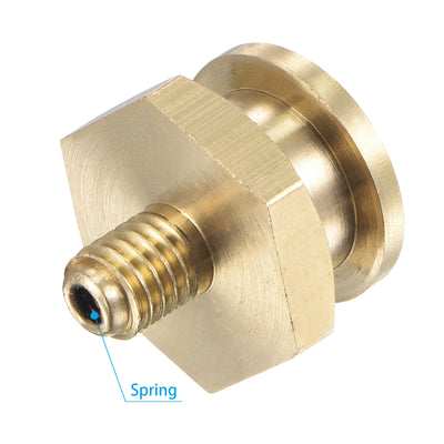 Harfington Brass Push Button Grease Oil Cup M6x1 Male Thread for Lubrication System