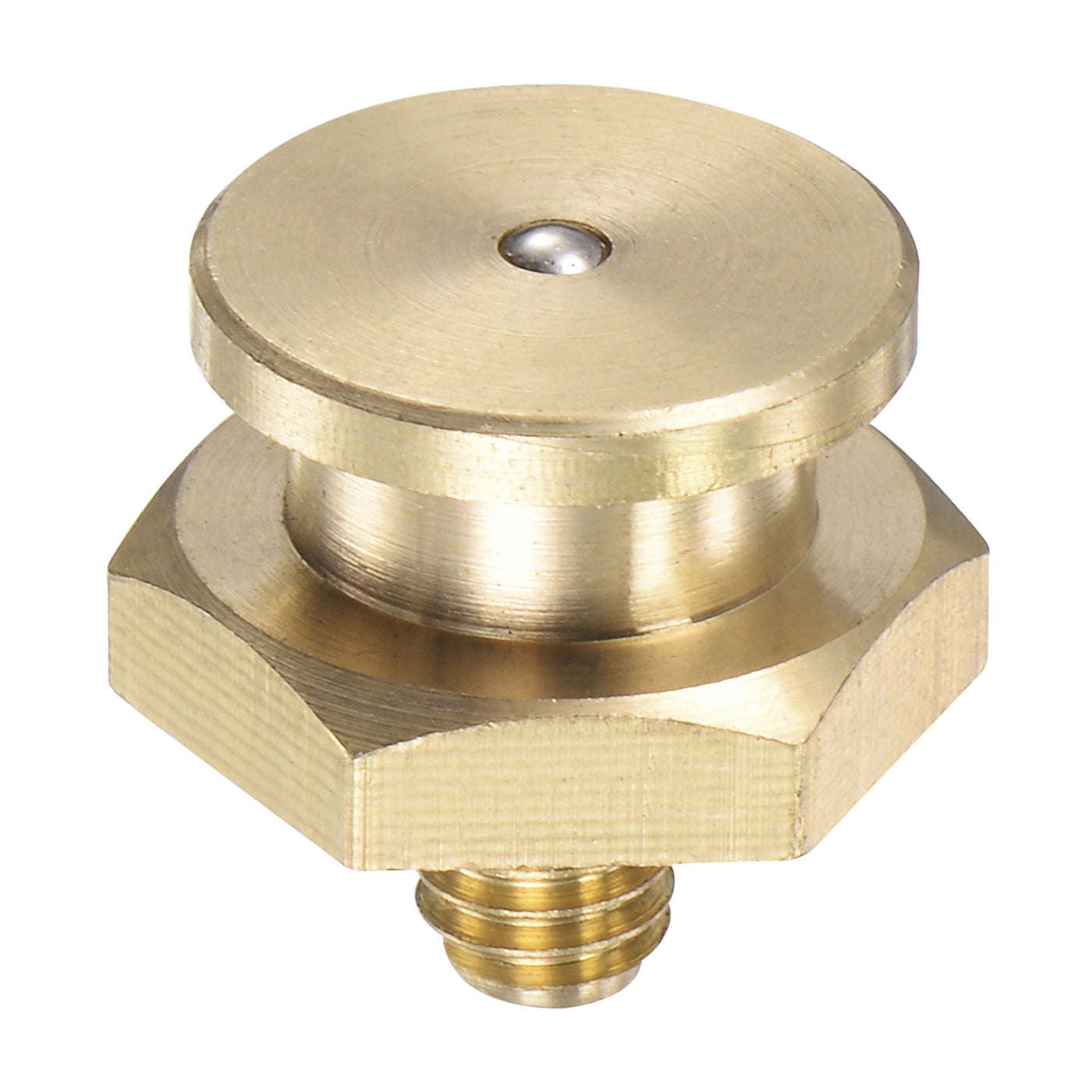 Harfington Brass Push Button Grease Oil Cup M6x1 Male Thread for Lubrication System