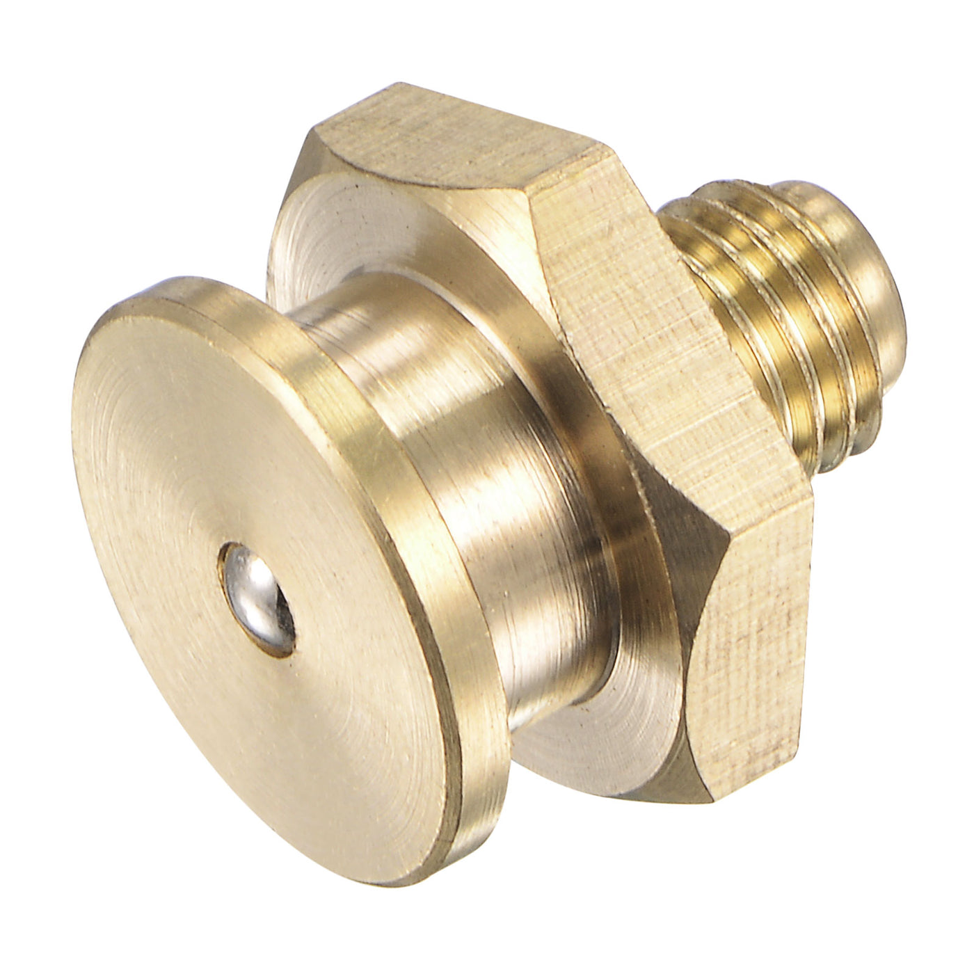 Harfington Brass Push Button Grease Oil Cup M8x1 Male Thread for Lubrication System