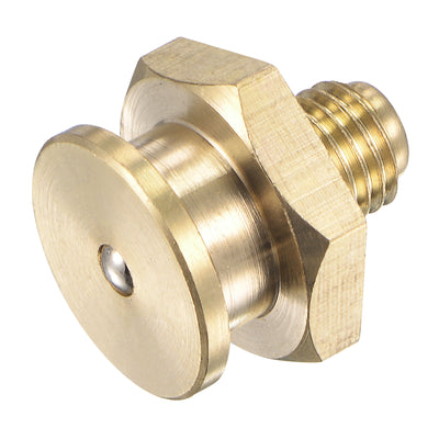 Harfington Brass Push Button Grease Oil Cup M8x1 Male Thread for Lubrication System