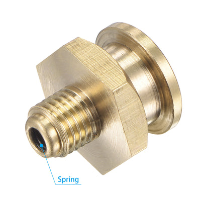 Harfington Brass Push Button Grease Oil Cup M8x1 Male Thread for Lubrication System