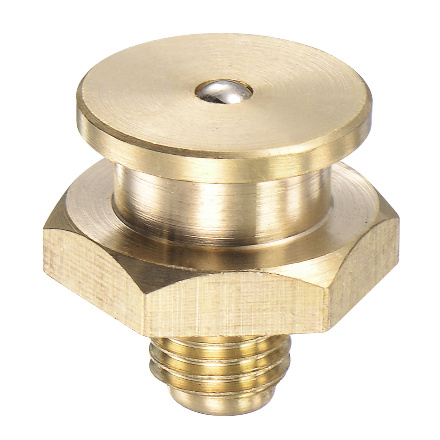 Harfington Brass Push Button Grease Oil Cup M8x1 Male Thread for Lubrication System