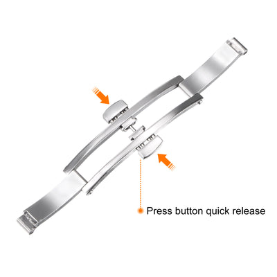 Harfington Folding Clasp Push Button Watch Band