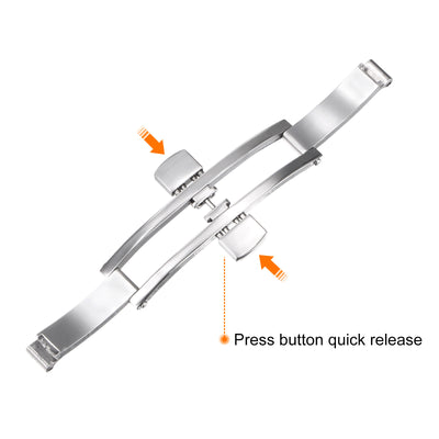 Harfington Folding Clasp Push Button Watch Band