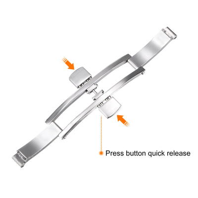 Harfington Folding Clasp Push Button Watch Band