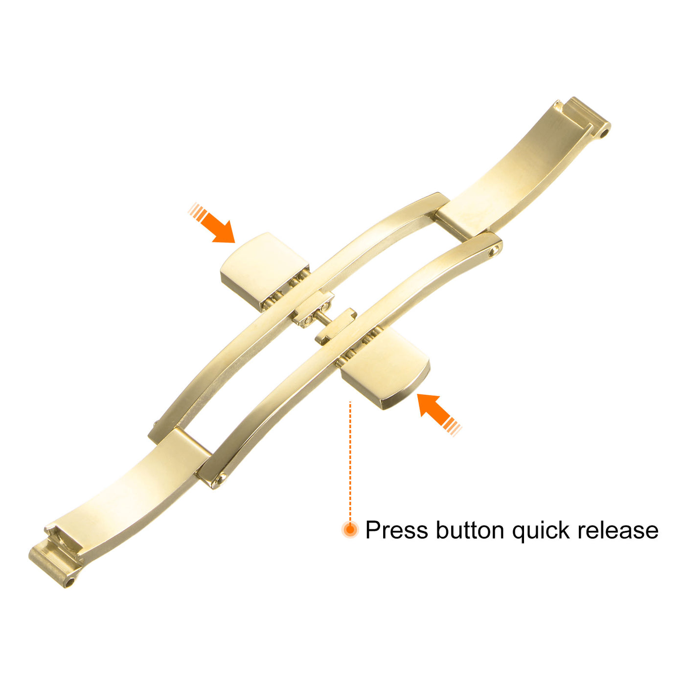 Harfington Folding Clasp Push Button Watch Band