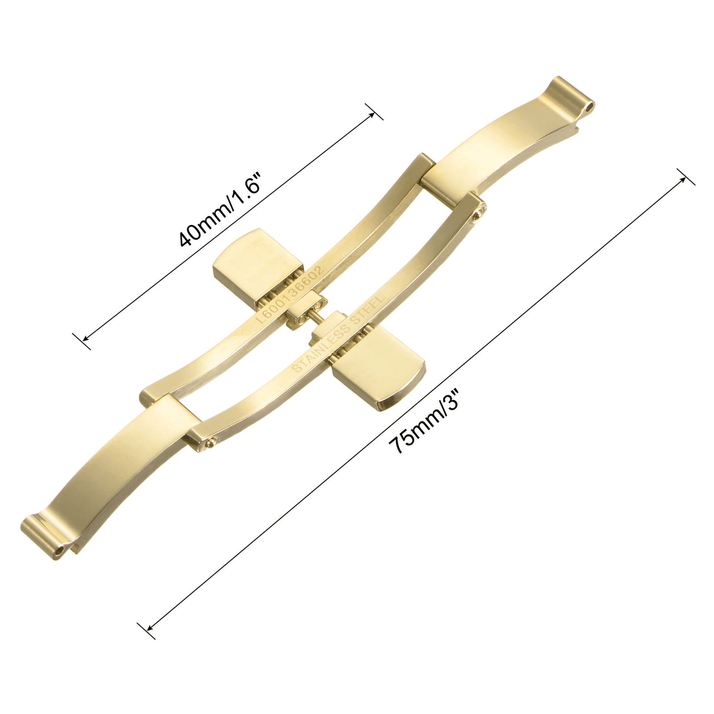 Harfington Folding Clasp Push Button Watch Band