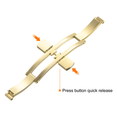 Harfington Folding Clasp Push Button Watch Band