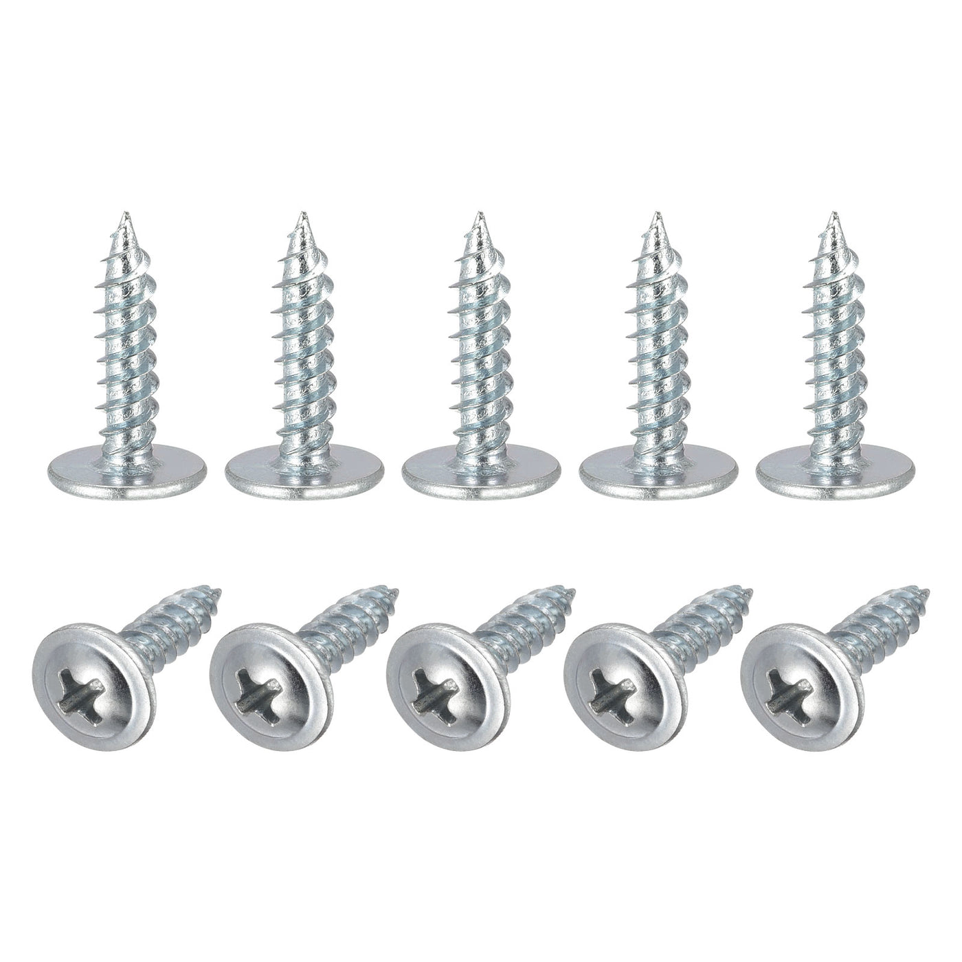 Harfington Phillips Head Self Tapping Screws, #8 x 3/4" Carbon Steel Wood Sheet Metal Screw 50pcs
