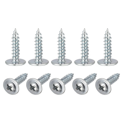 Harfington Phillips Head Self Tapping Screws, #8 x 3/4" Carbon Steel Wood Sheet Metal Screw 200pcs
